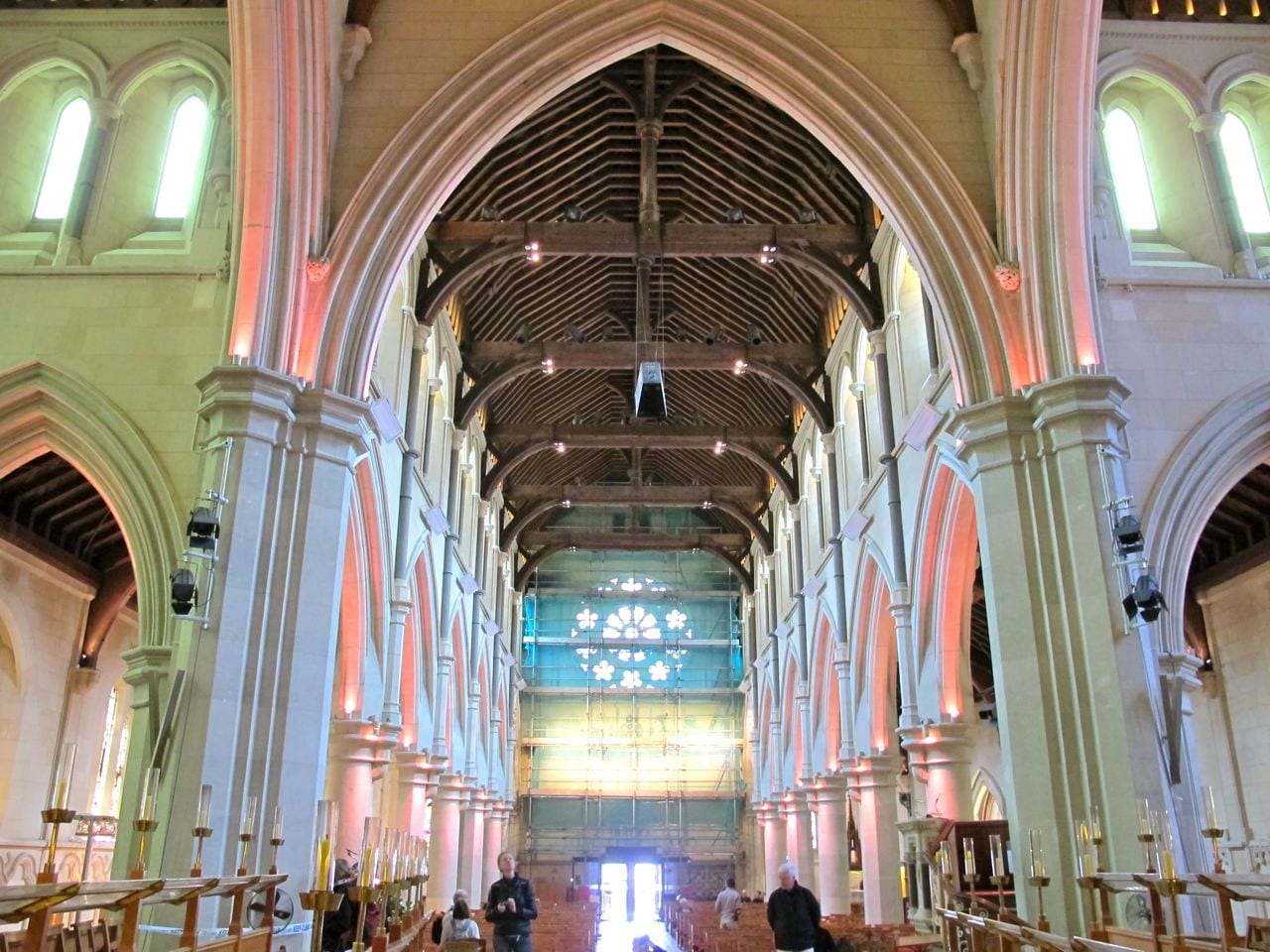 The interior of beloved Christchurch Cathedral, January 2011