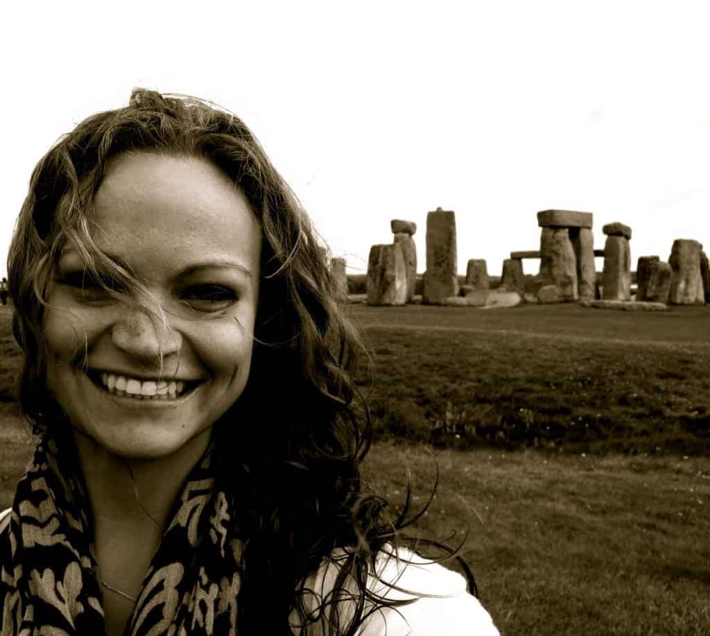 Angie Away at Stonehenge