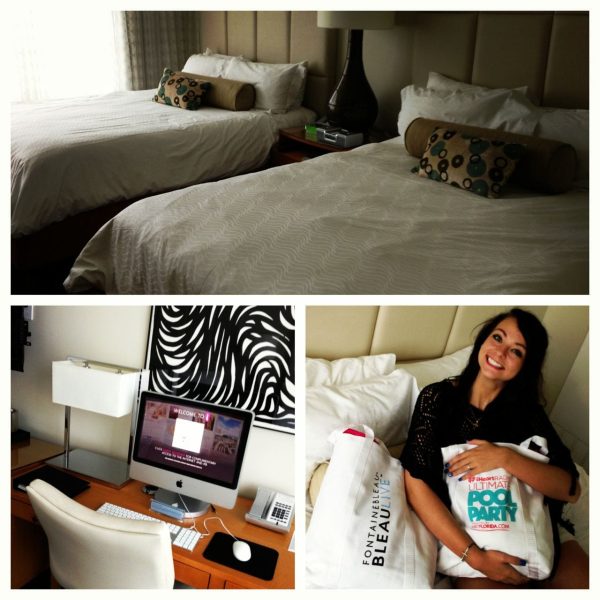 Checked into our room at the Fontainebleau