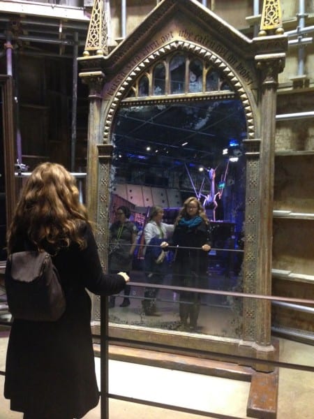 Gazing into the Mirror of Erised, like Harry did. 