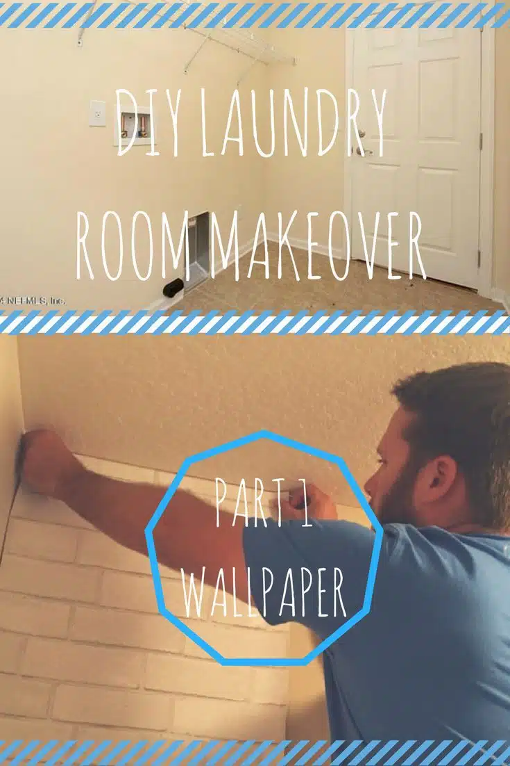 HOW TO: DIY Laundry Room Makeover tutorial on a budget. Check out this step by step guide on how to turn your small laundry room into a cute, rustic room! Build shelves, get ideas and get organized! #DIY #Ideas #Laundry #Budget