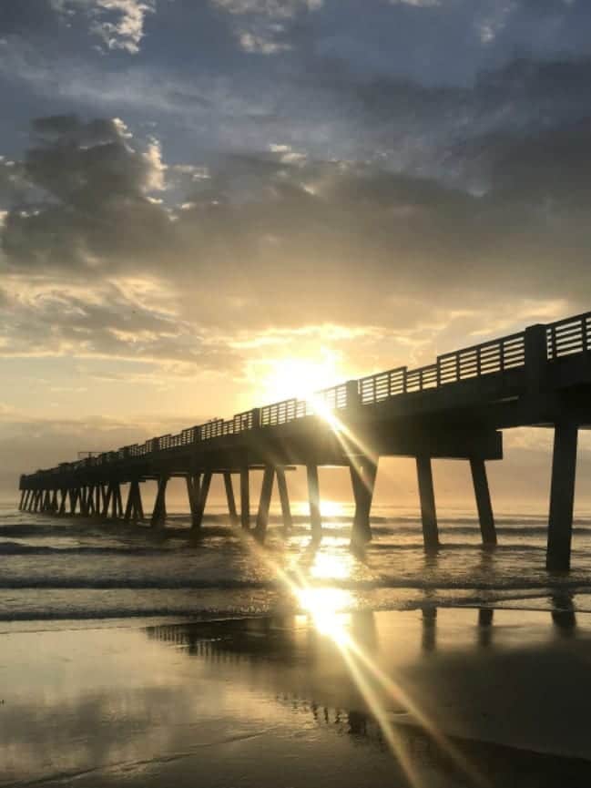Reflections from the Road - Jacksonville Beach Pier-min