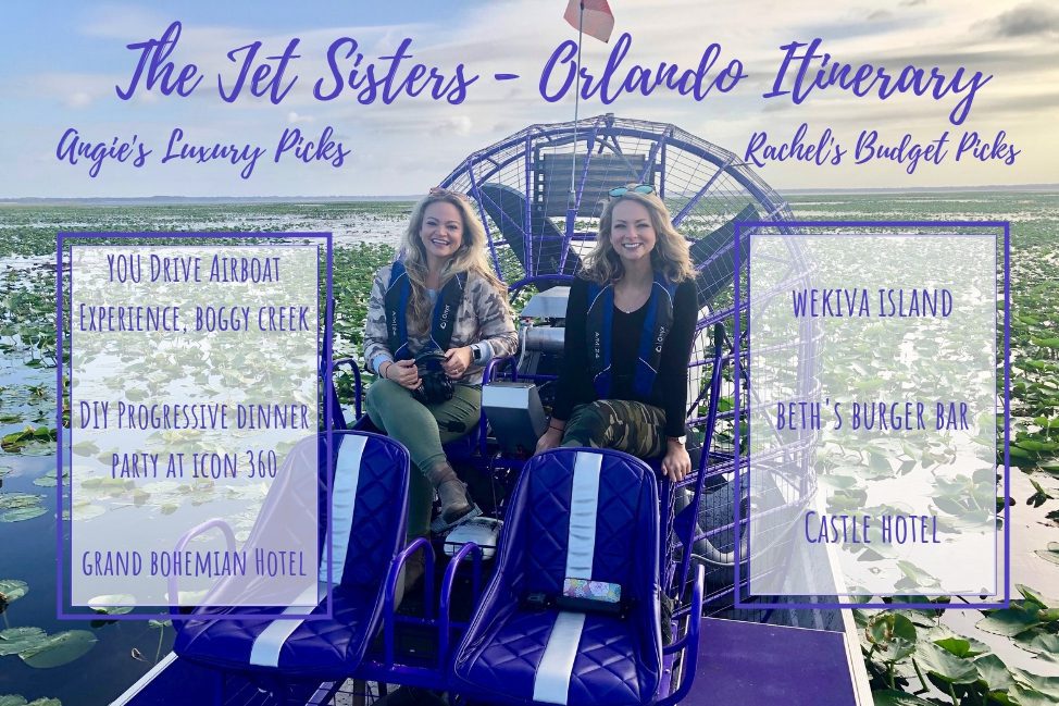 The Jet Sisters Orlando Itinerary. What to do on a budget in Orlando outside the theme parks!