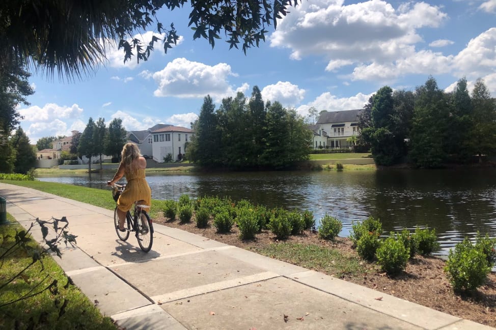 Bike ride in Celebration Florida