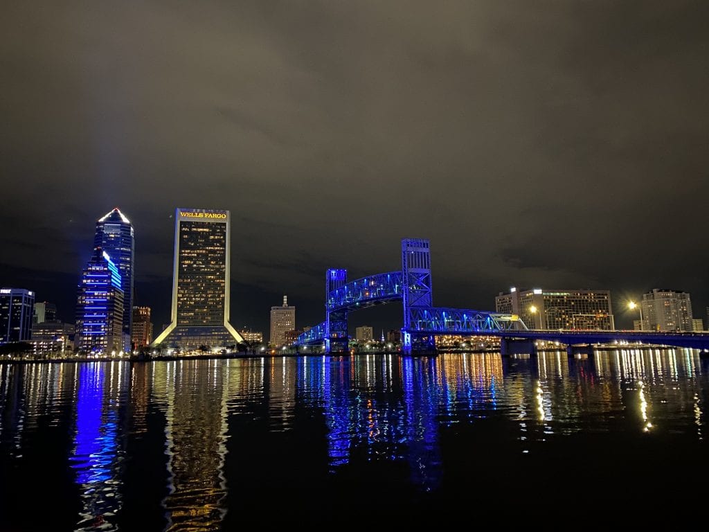 Downtown Jacksonville at night