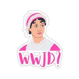WWJD Pink Sticker