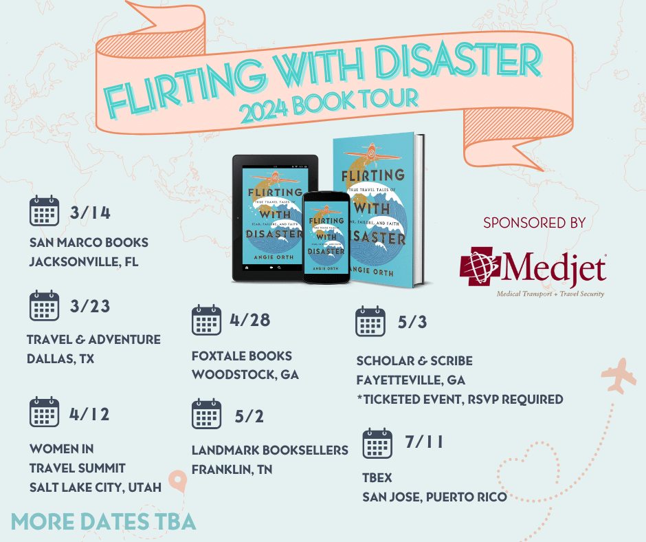 Flirting with Disaster
By Angie Away 
Book Tour Dates 