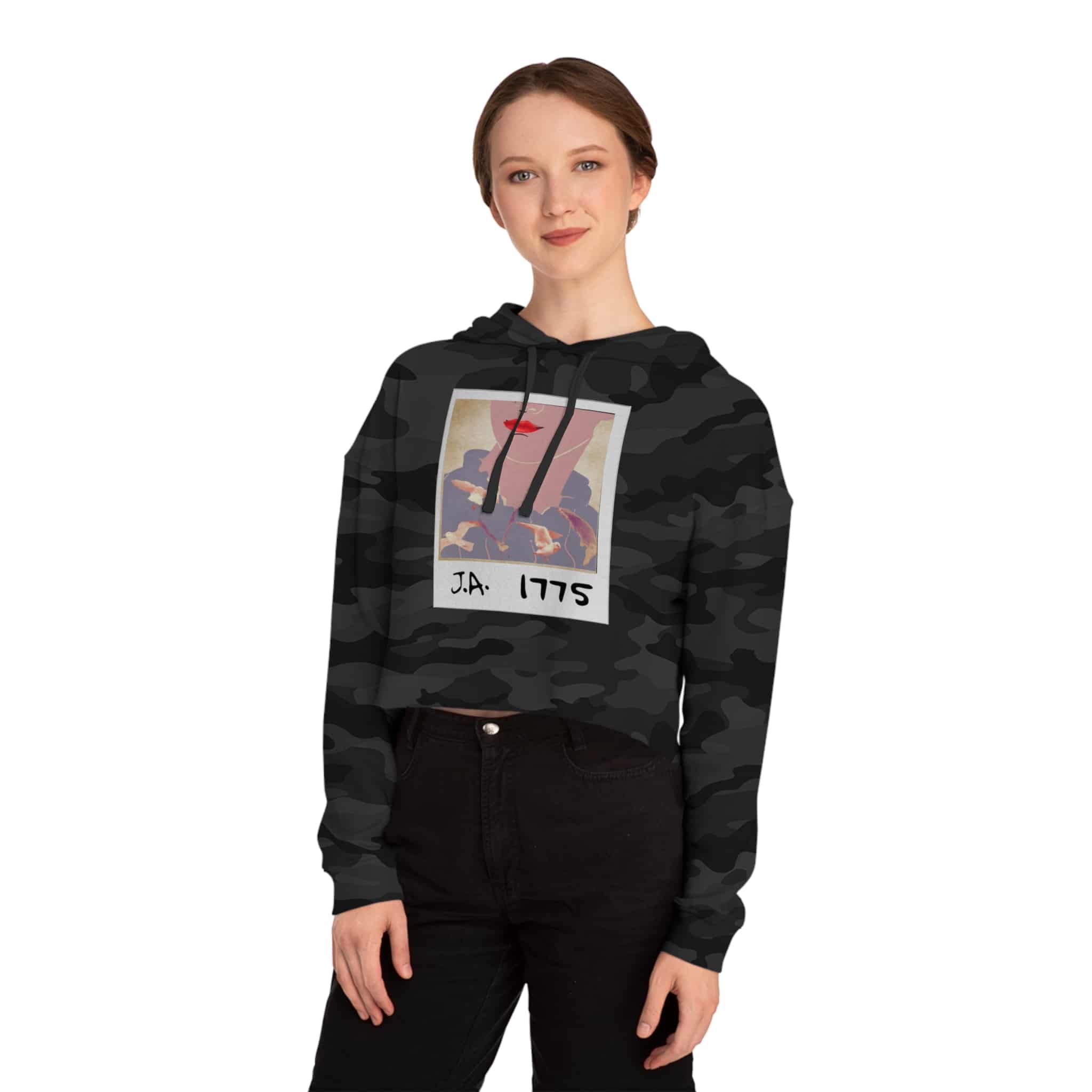 Jane Austen Swiftie Cropped Hoodie - Image 8