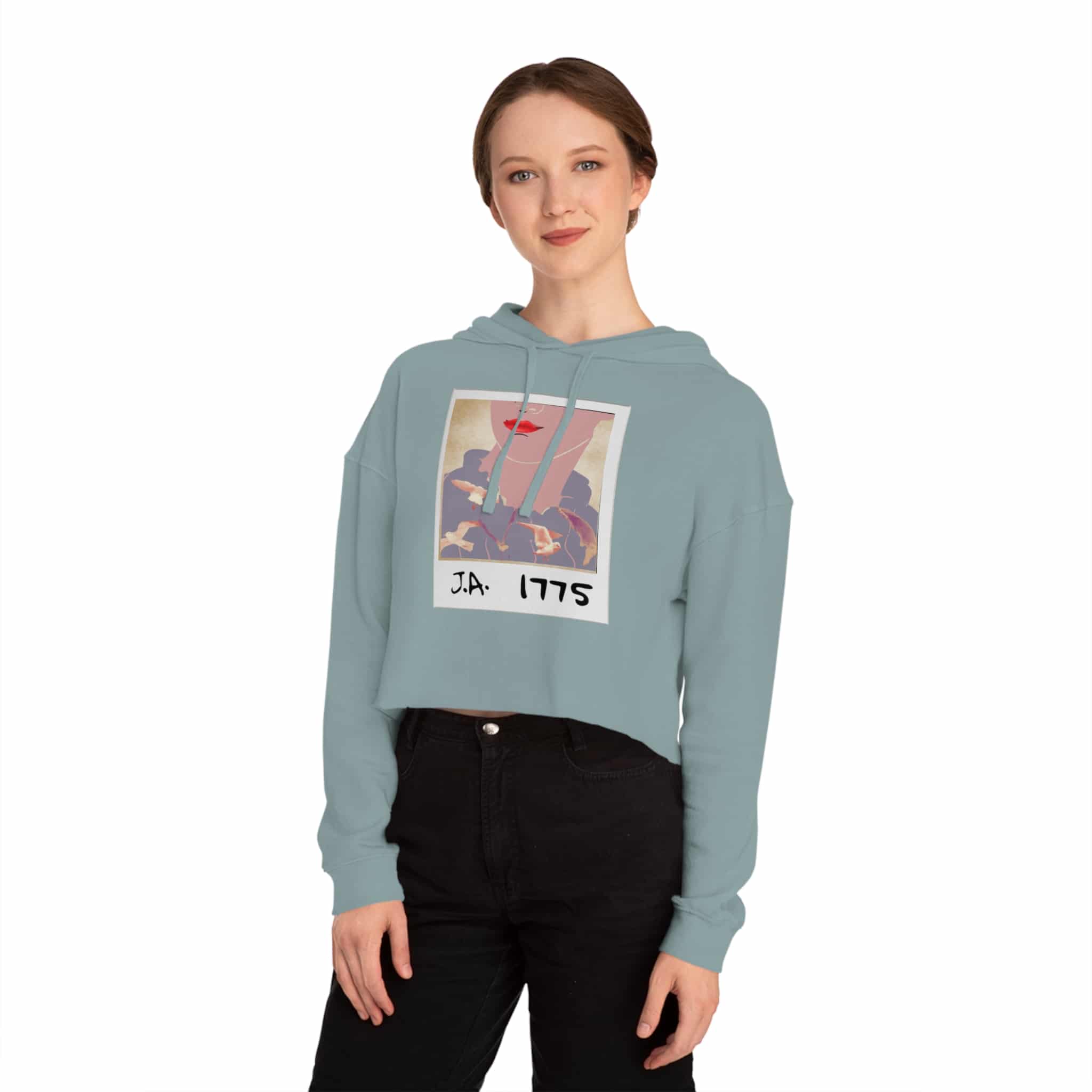 Jane Austen Swiftie Cropped Hoodie - Image 11