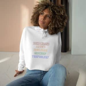 Rainbow Shenanigans Crop Hoodie