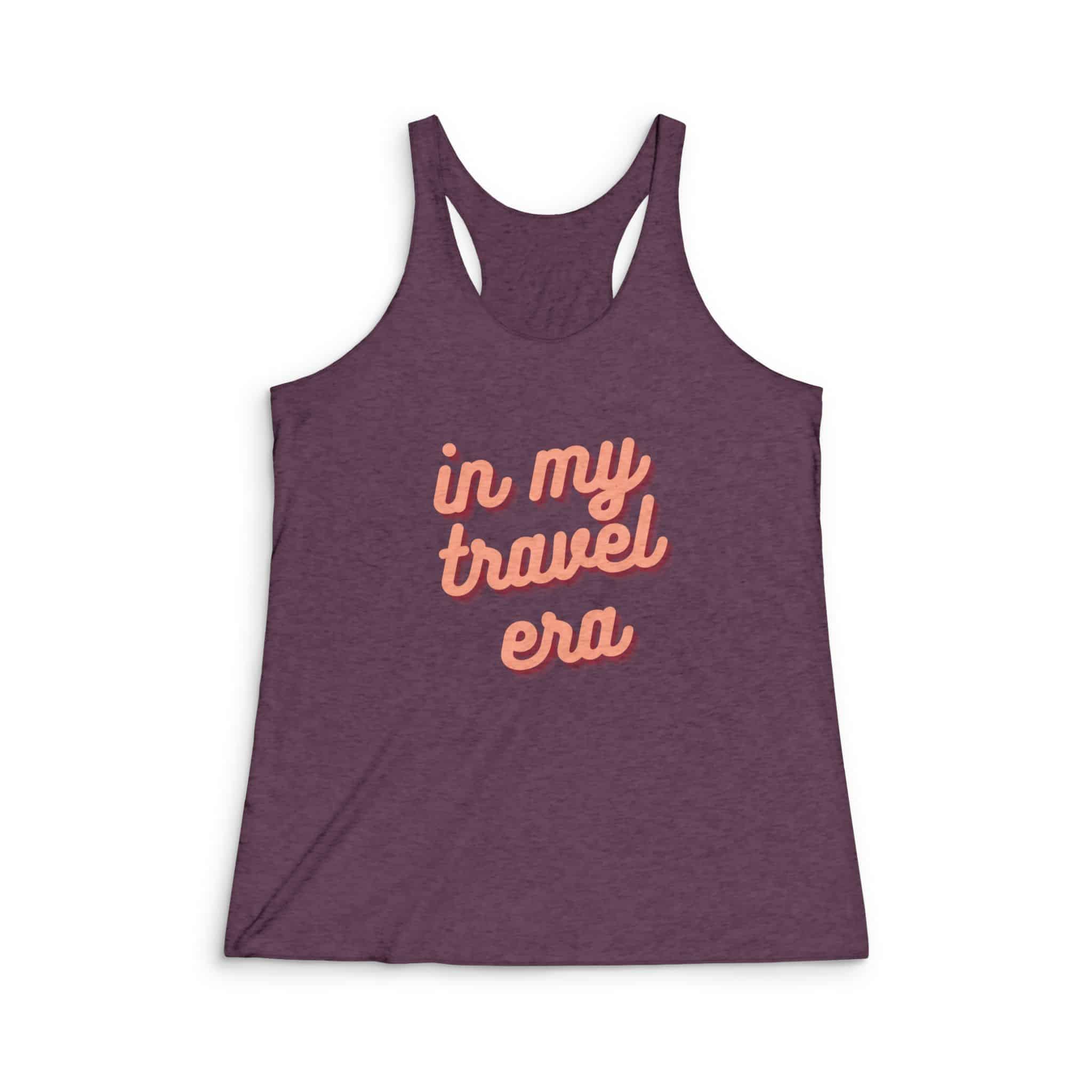 In My Travel Era - Women's Tri-Blend Racerback Tank - Image 2
